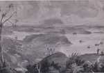 Photo: C. J. Pharazyn water colour print "Kororarika, Bay of Islands" 1834; 95/70 Photo: C. J. Pharazyn water colour print "Kororarika, Bay of Islands" 1834; 95/70