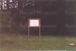 Photo: Notice board, Te Wahapu Reserve, 1988; 99/311/9