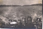 Photo: Russell taken from a launch, with cream cans in foreground, c1930; 95/90/2 Photo: Russell taken from a launch, with cream cans in foreground, c1930; 95/90/2