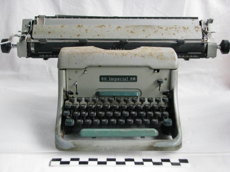 Typewriter, Imperial 66; TN.0022.39 on NZ Museums