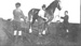 Farmers at Ararata clipping a horse.; PH2012.0062