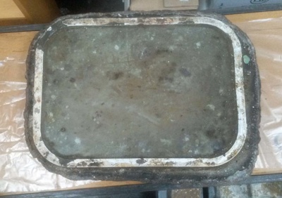 Window: steel and aluminium framed, from the wreck of MS RENA; 2016.113.2