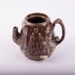 Brown ceramic teapot; 2017.8.19
