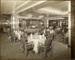 Photograph: The Dining Saloon, shewing the buffet at the Forward End and lighting features; Shaw Savill & Albion Company; Stewart Bale Ltd; 1994.279.34