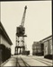 Photograph: Crane on Queens Wharf, 1916.; Auckland Harbour Board. Engineer's Dept.; 2010.132.303