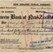 First cheque issued by the Reserve Bank of New Zealand, 1934