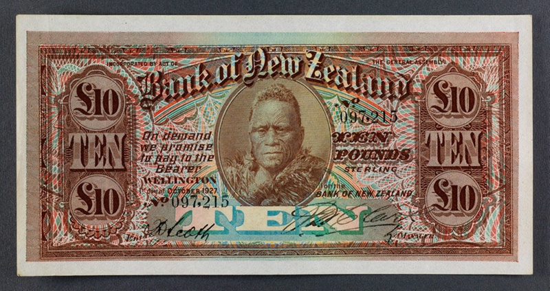 Bank of New Zealand 1926 Ten Pounds