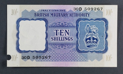 British Military Authority Ten Shillings image item