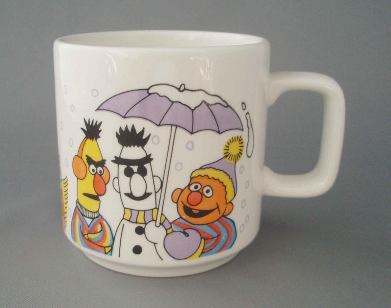 Child's mug - Sesame Street; Crown Lynn Potteries Limited; 1981-1982; 2008.1.466 Child's mug - Sesame Street; Crown Lynn Potteries Limited; 1981-1982; 2008.1.466