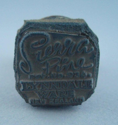 Backstamp - Sierra Pine; Crown Lynn Potteries Limited; 1967-1975; 2008.1.2076