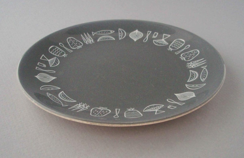 Bread and butter plate - Narvik pattern; Crown Lynn Potteries Limited; 1959-1975; 2008.1.1125