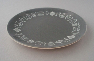 Bread and butter plate - Narvik pattern; Crown Lynn Potteries Limited; 1959-1975; 2008.1.1125