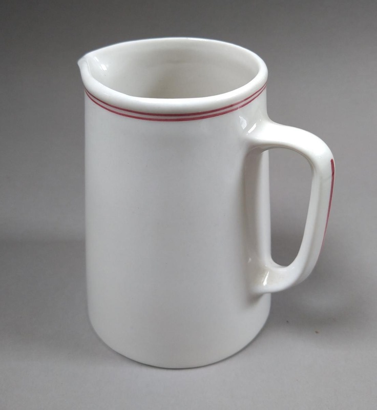 Jug - banded; Crown Lynn Potteries Limited; 1945-1989; 2016.48.26