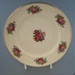 Cake plate - floral; Crown Lynn Potteries Limited; 1965-1975; 2009.1.1111