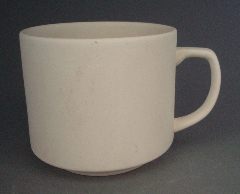 Cup - bisque; Crown Lynn Potteries Limited; 1988-1989; 2008.1.2733