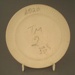 Bread and butter plate - bisque; Crown Lynn Potteries Limited; 1970-1989; 2009.1.342