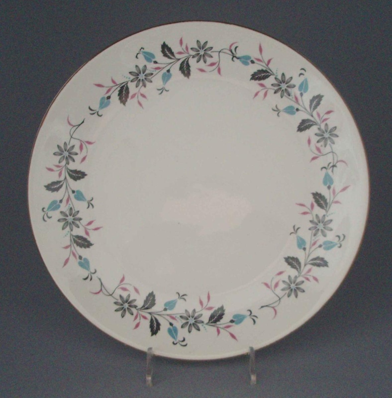 Bread and butter plate - floral; Crown Lynn Potteries Limited; 1958-1965; 2008.1.2050 Bread and butter plate - floral; Crown Lynn Potteries Limited; 1958-1965; 2008.1.2050