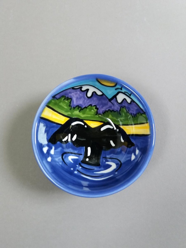 Bowl - whale tail; Studio Ceramics NZ Ltd; 2006; 2017.1.36