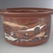 Casserole and lid - trial; Crown Lynn Potteries Limited; 1984-1988; 2009.1.1192.1-2