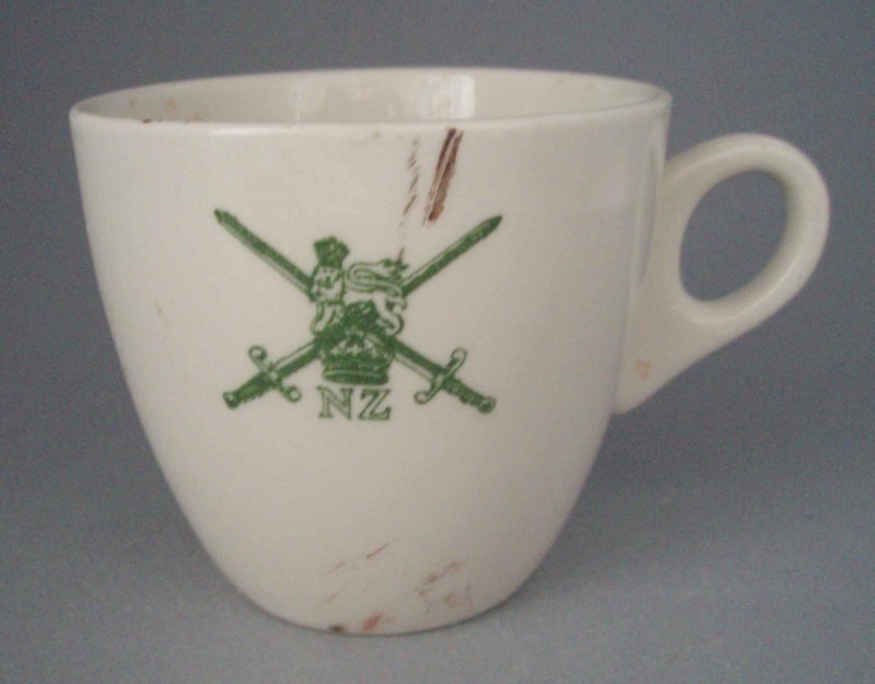 Cup - Army; Crown Lynn Potteries Limited; 1963-1989; 2008.1.1291