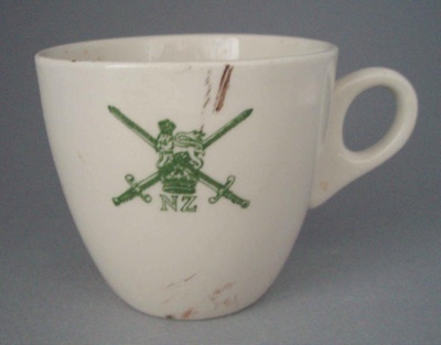 Cup - Army; Crown Lynn Potteries Limited; 1963-1989; 2008.1.1291
