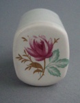 Cupboard or drawer handle - Charm pattern; Crown Lynn Technical Ceramics Limited; 1976-1989; 2008.1.2369.1-2