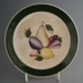 Bread and butter plate - Mardi Gras pattern; Crown Lynn Potteries Limited; 1955-1965; 2008.1.964