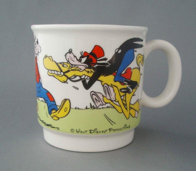 Child's mug - Disney; Crown Lynn Potteries Limited; 1981-1982; 2008.1.471 Child's mug - Disney; Crown Lynn Potteries Limited; 1981-1982; 2008.1.471