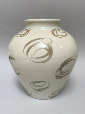 Handpainted Abstract Vase; Frank Carpay; 1953-1956; 2024.2.1