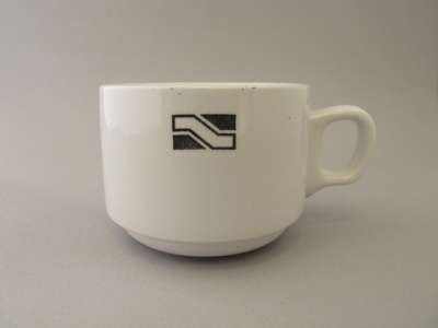 Cup - New Zealand Railways; Crown Lynn Potteries Limited; 1981-1989; 2015.1.8