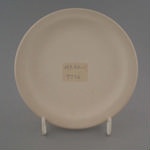 Bread and butter plate - bisque; Crown Lynn Potteries Limited; 1969-1989; 2009.1.277