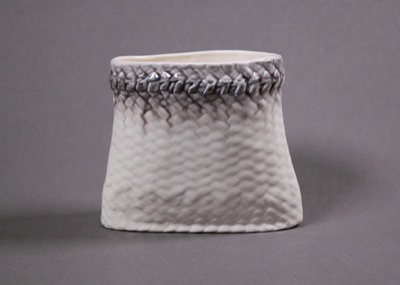 Vase - kete; Studio Ceramics NZ Ltd; 2017.1.214