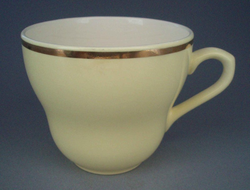 Cup - banded; Crown Lynn Potteries Limited; 1955-1970; 2008.1.2440