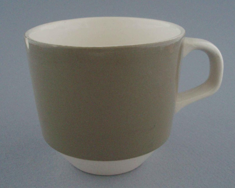Cup - Carousel pattern; Crown Lynn Potteries Limited; 1967-1972; 2008.1.1906