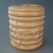Cigar jar and lid; Crown Lynn Potteries Limited; 1950-1955; 2008.1.424.1-2