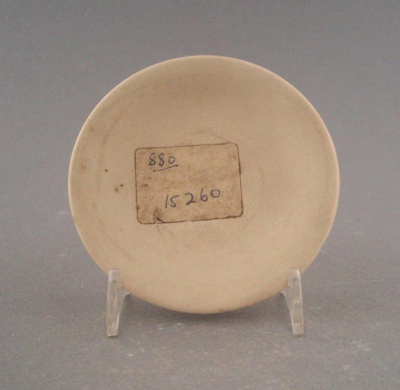 Butter pat - bisque; Crown Lynn Potteries Limited; 1964-1980; 2009.1.1267