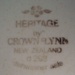 Bread and butter plate - Heritage pattern; Crown Lynn Potteries Limited; 1980-1985; 2008.1.1477