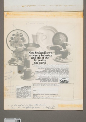 Advertising layout; 1974; 2008.1.2825