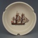 Ashtray and box; Crown Lynn Potteries Limited; 1980-1985; 2008.1.2479.1-2