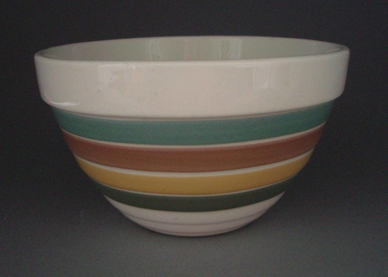 Basin - banded; Crown Lynn Potteries Limited; 1965-1975; 2008.1.2680