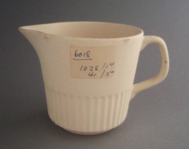 Cream jug - bisque; Crown Lynn Potteries Limited; 1969-1989; 2008.1.2346 Cream jug - bisque; Crown Lynn Potteries Limited; 1969-1989; 2008.1.2346