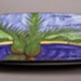 Platter - Nikau and beach scene; Studio Ceramics NZ Ltd; 2006; 2017.1.15