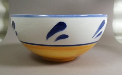 Bowl - Nimes pattern; Studio Ceramics NZ Ltd; 2001; 2017.1.142