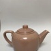 Brown teapot with Crown Lynn for Barbara's backstamp; Crown Lynn Potteries Limited; 1984?; 2016.48.95