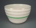 Sugar bowl - banded; Crown Lynn Potteries Limited; 1948-1955; 2008.1.2704