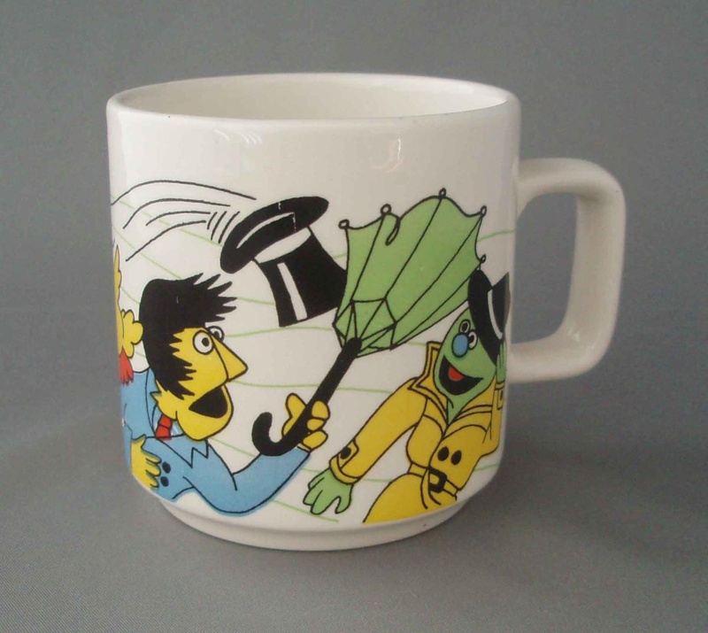 Child's mug - Sesame Street; Crown Lynn Potteries Limited; 1981-1982; 2008.1.464 Child's mug - Sesame Street; Crown Lynn Potteries Limited; 1981-1982; 2008.1.464