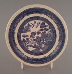 Bread and butter plate - Blue Willow pattern; Crown Lynn Potteries Limited; 1983-1989; 2008.1.2202