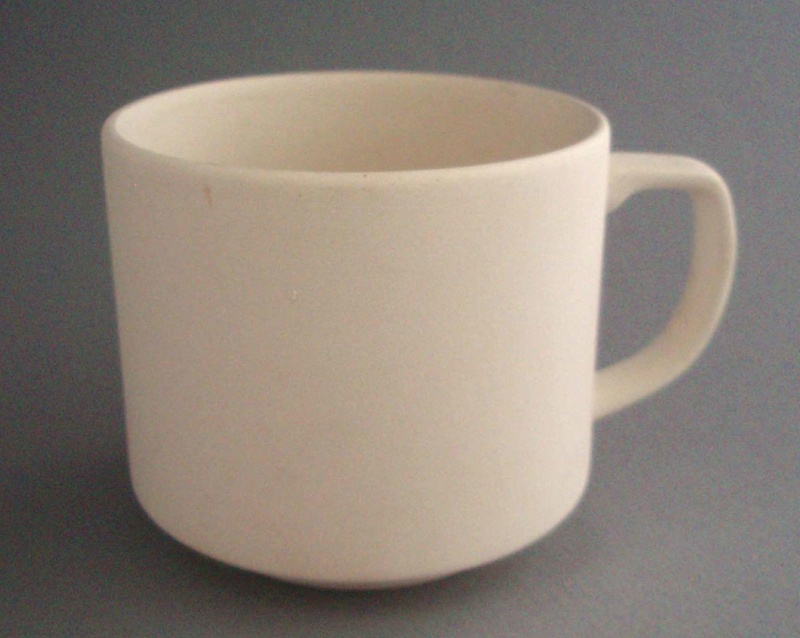 Cup - bisque; Crown Lynn Potteries Limited; 1985-1989; 2008.1.2335
