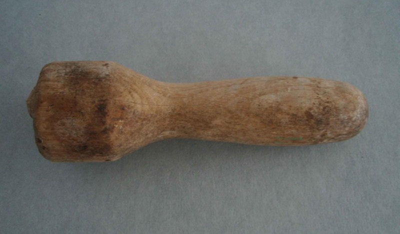 Wooden hand stamp; Unknown; 1960-1970; 2009.1.1880