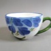 Cup - Agapanthus pattern; Studio Ceramics NZ Ltd; 2002; 2017.1.113